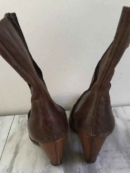 True Religion Leather & Suede Brown Boots 8 - Picture 3 of 12